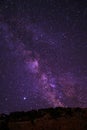 The spectacular night  view of  milky way  from  TahtalÃÂ± DaÃÅ¸ÃÂ±, Antalya Royalty Free Stock Photo